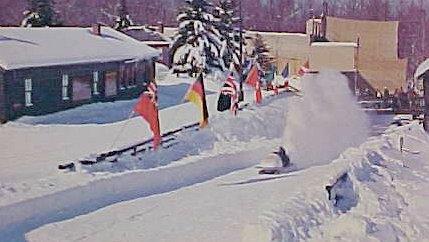1950s era bobsled race, public domain photo
