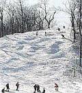 o chute trail at coffee mill ski area in wabasha minnesota